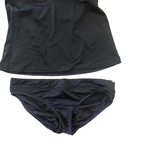 Title Nine Set It Forget It Tankini Top M Lehua Bikini Bottom Black Size M Swim - Picture 3 of 7